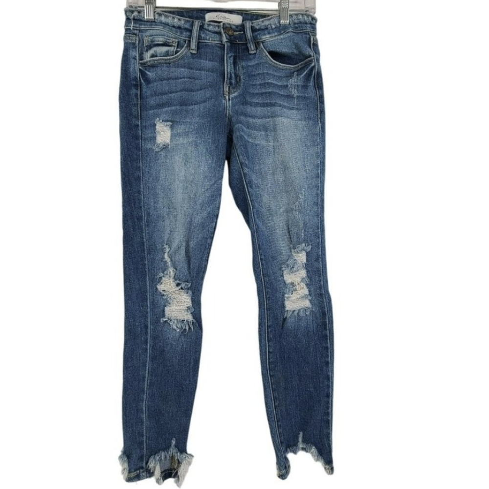 Kancan Women's Signature Straight Leg Blue Jeans Size 26